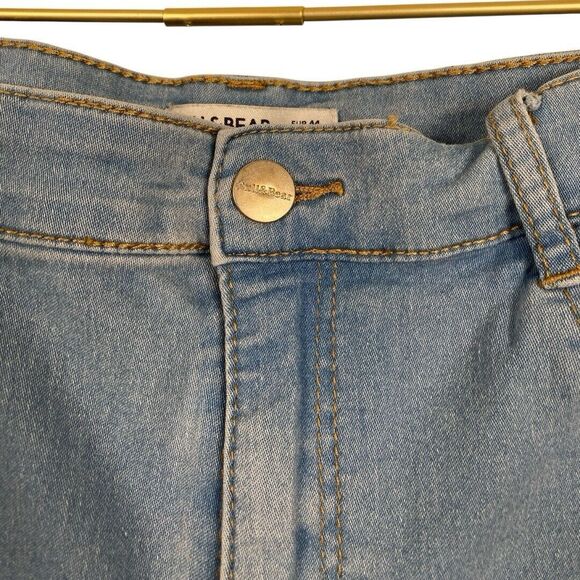 Pull & Bear Woman Skinny‎ High Waisted Jeans Blue Size 12 391 - Picture 3 of 9